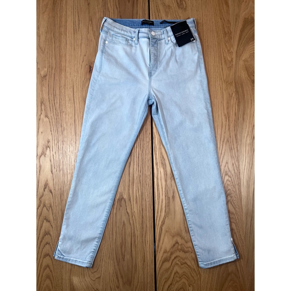Banana Republic High Rise Skinny Ankle Jeans Women 29 Blue Denim Minimalist